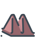 pastel color style truffle icon