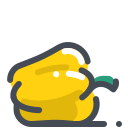 pastel color style 黄色辣椒粉 icon