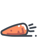 pastel color style 甜胡萝卜 icon