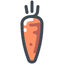 pastel color style 大胡萝卜 icon
