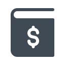 pastel color style general ledger icon