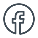 pastel color style facebook im kreis icon