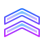 gradient style 갈매기 표 수장 icon