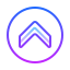 gradient style eingekreistes rangabzeichen oben icon