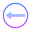 gradient style go back icon