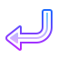 gradient style unten links icon