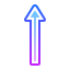 gradient style up arrow icon
