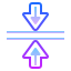 gradient style horizontal verschmelzen icon