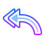 gradient style 모든 화살표 응답 icon