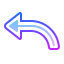 gradient style 화살표 응답 icon