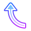 gradient style hoch 3 icon