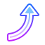 gradient style up 2 icon