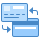 blue ui style 카드 교환 icon
