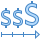 blue ui style duration finance icon