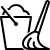 ios 17 outlined style servicio de limpieza icon