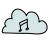 doodle style cloud icon