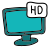 doodle style monitor icon