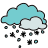 doodle style snow icon