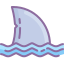 cute color style 상어 icon
