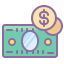 cute color style cash icon