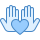 blue ui style charity icon