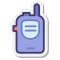 stickers style 워키 토키 라디오 icon