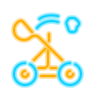 neon style catapult icon