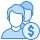 blue ui style gehaltsabrechnung icon