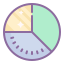 cute color style investment portfolio icon