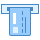blue ui style legen sie die kreditkarte ein icon