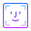 gradient style face id icon