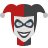 color style harley quinn dc icon