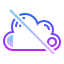 gradient style 사용할 수없는 클라우드 icon