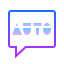 gradient style auto sms icon