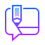 gradient style google blog search icon