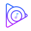 gradient style google play music icon