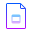 gradient style google slides icon