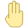 office m style three fingers icon