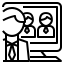 vdo 컨퍼런스 미팅 비즈니스 icon
