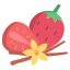 vanille und erdbeeren icon