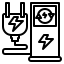 parken und aufladen icon