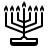 badges style hanukkah icon