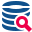 stencil style search database icon