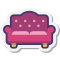 Canapé avec boutons icon