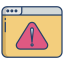 website warning icon