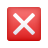emoji de botão de marca cruzada icon