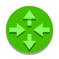 papercut style router symbol icon