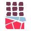 pieces style chocolate bar icon