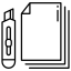 paper knife icon