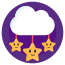 nublado cerca icon
